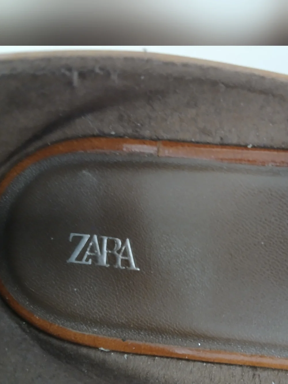 Zara Brown Leather Ankle-Strap Toe-Loop Sandals - Picture 5 of 7